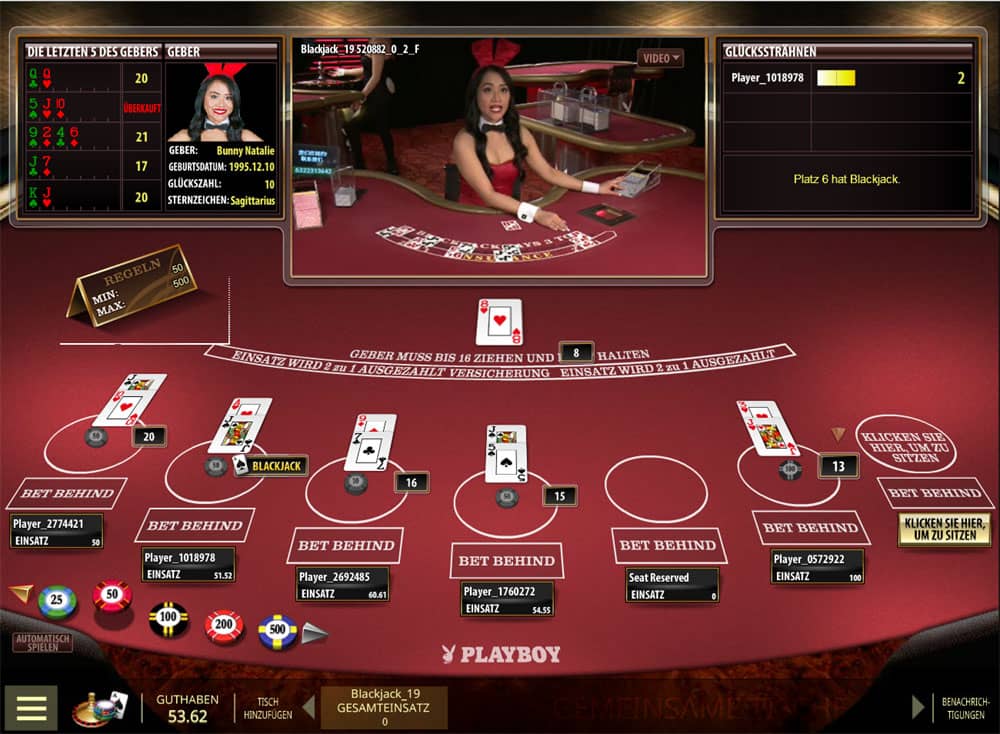 live dealer blackjack